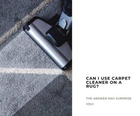 carpet cleaner on rug